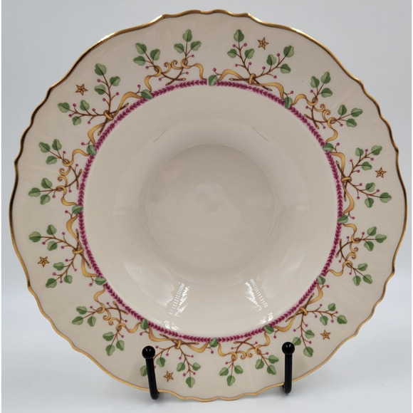 Syracuse Pendleton Federal 8" Round Serving Bowls Gold Trim 1949-1966 Set of 2 - Picture 4 of 6